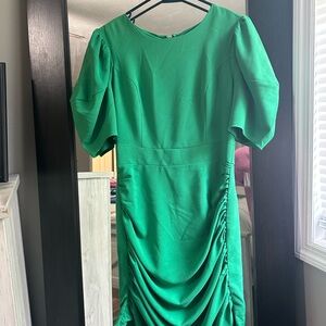 Sugarlips Vibrant Green Long Sleeve Dress